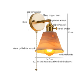 Celako™ Kaolessa Wall Light | Ceramic Bedroom Lighting