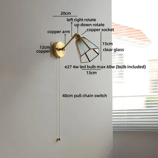 Celako™ Crysara Wall Light | Crystal Bedroom Lighting