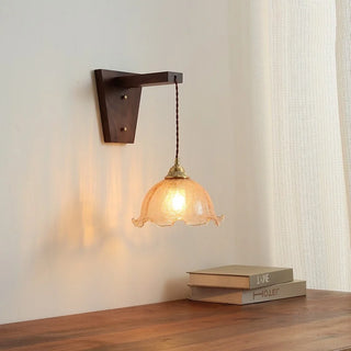Celako™ Ambara Wall Light | Copper Glass Bedroom Lighting
