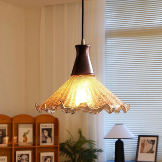 Celako™ Fissura Pendant Light | Amber Cracked Glass Kitchen Island Lighting