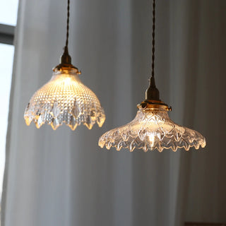 Celako™ Cuivrea Pendant Light | Copper Glass Bedroom Lighting