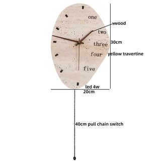 Celako™ Traveri Wall Light | Yellow Travertine Hallway Lighting
