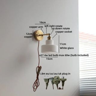 Celako™ Opura Wall Light | Copper Bedside Lighting