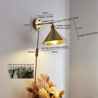 Celako™ Cupraluna Wall Light | Copper Dining Room Lighting
