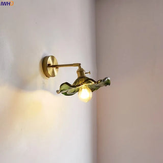 Celako™ Cuvera Wall Light | Copper & Glass Bedside Lighting