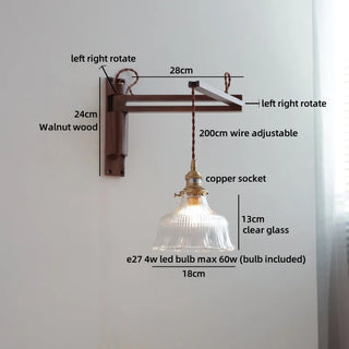 Celako™ Vitrel Wall Light | Glass Bedroom Lighting