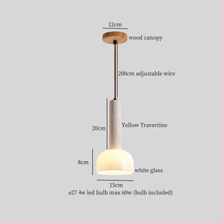 Celako™ Lupietra Pendant Light | Stone Japanese Vintage Bedroom Lighting