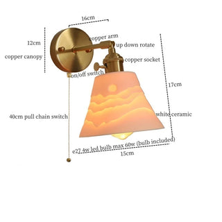 Celako™ Cuvori Wall Light | Copper Contemporary Bedroom Lighting
