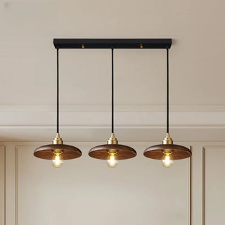 Celako™ Hinokari Pendelleuchte | Schlafzimmerbeleuchtung im Holz-Japan-Stil