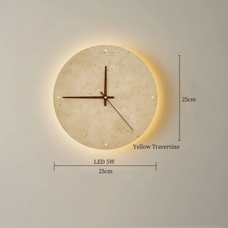 Celako™ Soltra Wall Light | Yellow Travertine Living Room Lighting