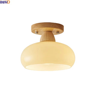 Celako™ Auvora Ceiling Light | Copper Glass Wood Kitchen Island Lighting