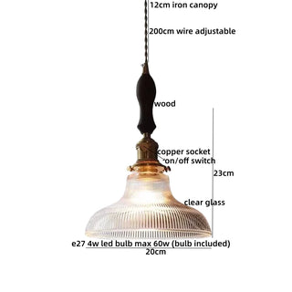 Celako™ Embera Pendant Light | Amber Glass Bedroom Lighting