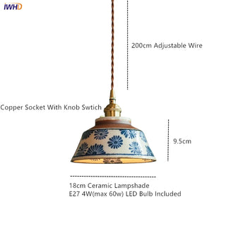 Celako™ Rakuri Pendant Light | Ceramic Dining Room Lighting