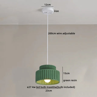 Celako™ Velora Pendant Light | Resin Bedroom Lighting