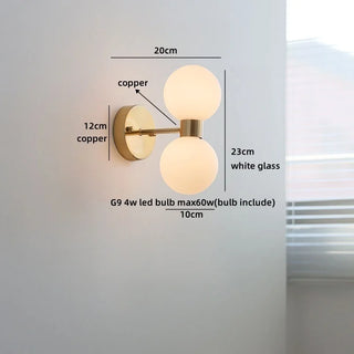 Celako™ Celestia Wall Light | Glass Bedroom Lighting