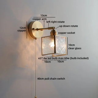 Celako™ Aurene Wall Light | Glass Living Room Lighting