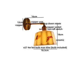 Celako™ Ceravi Wall Light | Copper Ceramic Living Room Lighting