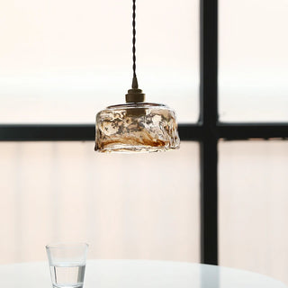 Celako™ Calmera Pendant Light | Amber Glass Dining Room Lighting