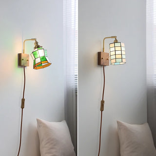 Celako™ Vetrin Wall Light | Stained Glass Bedroom Lighting