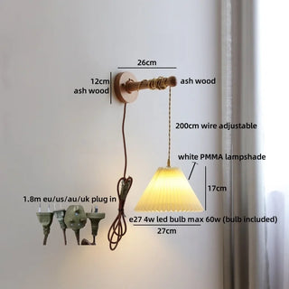 Celako™ Aurelia Wall Light | Copper Bedside Lighting