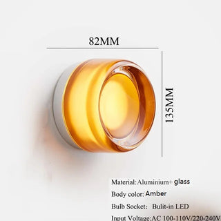 Celako™ Lunaris Wall Light | Glass Bedroom Lighting