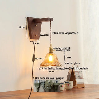 Celako™ Cuprona Wall Light | Copper Bedside Lighting