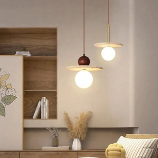 Celako™ Traventis Pendant Light | Yellow Travertine Stone Europe