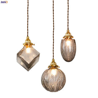 Celako™ Auremist Pendant Light | Glass Stone Kitchen Island Lighting