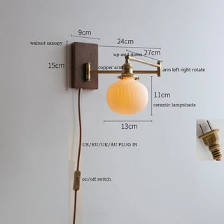 Celako™ Cuprilux Wall Light | Copper Bedside Lighting