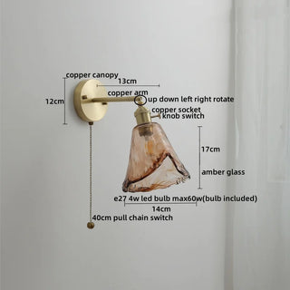 Celako™ Cuprite Wall Light | Glass Living Room Lighting