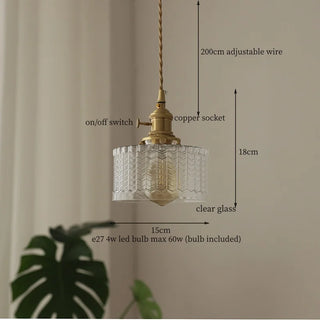 Celako™ Glacine Pendant Light | Green Lace Glass Living Room