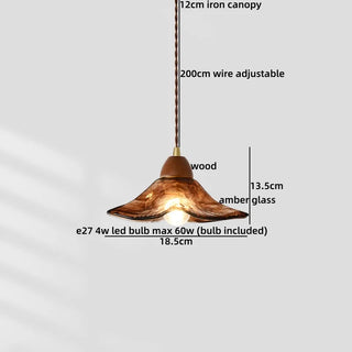 Celako™ Heliora Pendant Light | Glass Bedroom Lighting