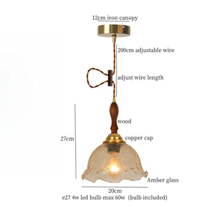 Celako™ Aurivelle Pendant Light | Glass Stone Kitchen Island Lighting