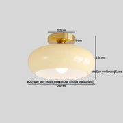 Milky Yellow Glass 1