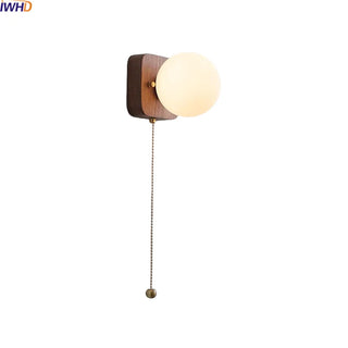 Celako™ Sorbia Wall Light | Walnut Wood Living Room Lighting