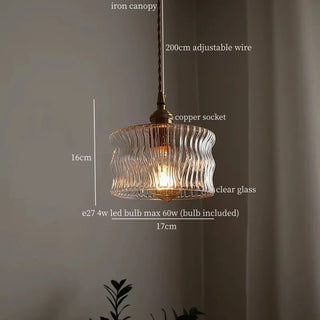 Celako™ Vitreaux Pendant Light | Clear Glass Living Room Lighting