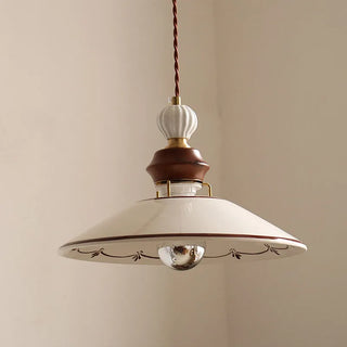Celako™ Ceralba Pendant Light | Hand-Painted Ceramic Bedroom Lighting