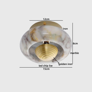 Celako™ Lithra Ceiling Light | Marble Living Room Lighting