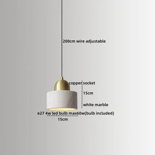 Celako™ Lapido Pendant Light | Marble Dining Room Lighting