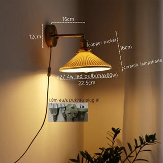 Celako™ Cerique Wall Light | Ceramic Dining Room Lighting