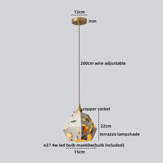 Celako™ Strazzo Pendant Light | Terrazzo Dining Room Lighting