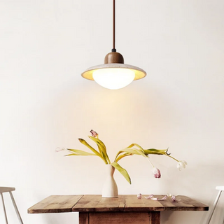 Celako™ Sololith Pendant Light | Yellow Travertine Kitchen Island Lighting