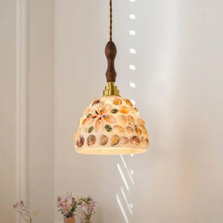 Celako™ Nacrita Pendant Light | Resin and Shell Kitchen Island Lighting