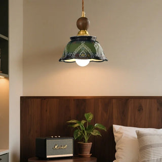Celako™ Verdelune Pendant Light | Ceramic Bedroom Lighting