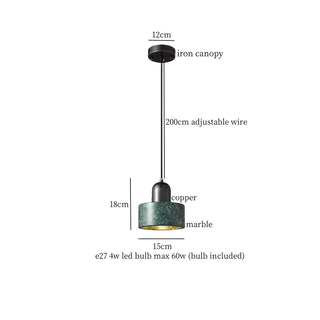 Celako™ Auremar Pendant Light | Marble Bedroom Lighting