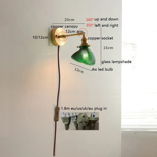 Celako™ Sorrina Wall Light | Glass Bedroom Lighting