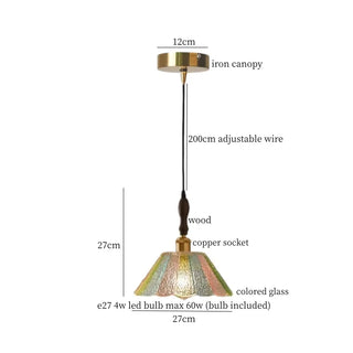 Celako™ Vitruva Pendant Light | Glass Stone Bedroom Lighting