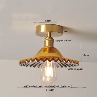 Celako™ Opaleo Ceiling Light | Glass Copper Kitchen Island Lighting