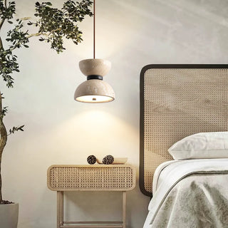 Celako™ Travista Pendant Light | Yellow Travertine Kitchen Island Lighting