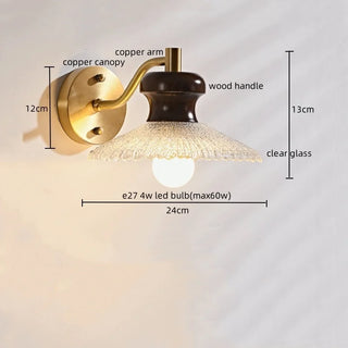 Celako™ Cypria Wall Light | Vintage Copper Bedroom Lighting